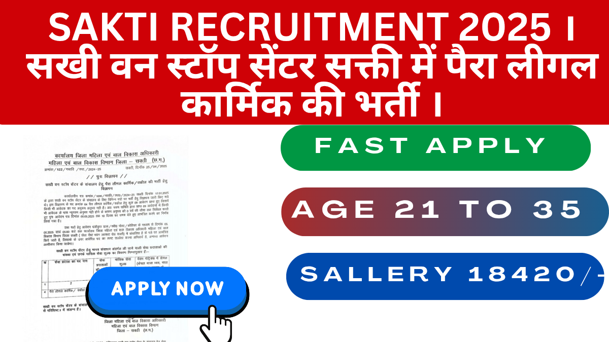 SAKTI RECRUITMENT 2025