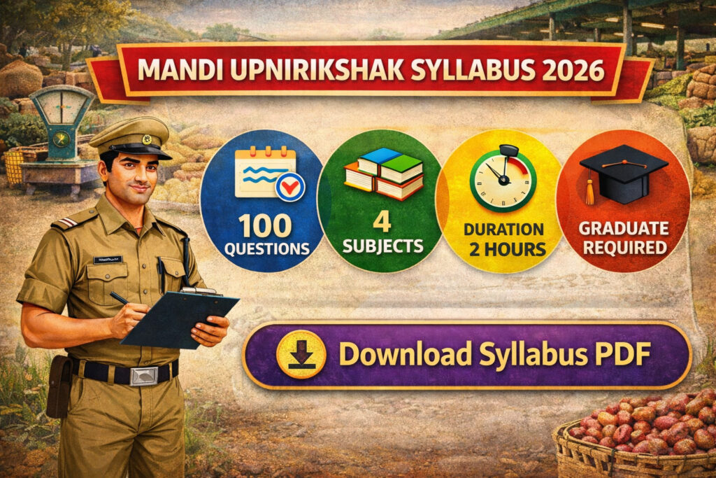 Mandi UpNirikshak Syllabus 2026
